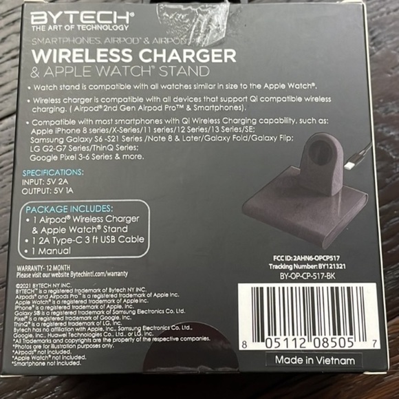 New in Box Wireless charger and Apple Watch stand - Picture 2 of 4